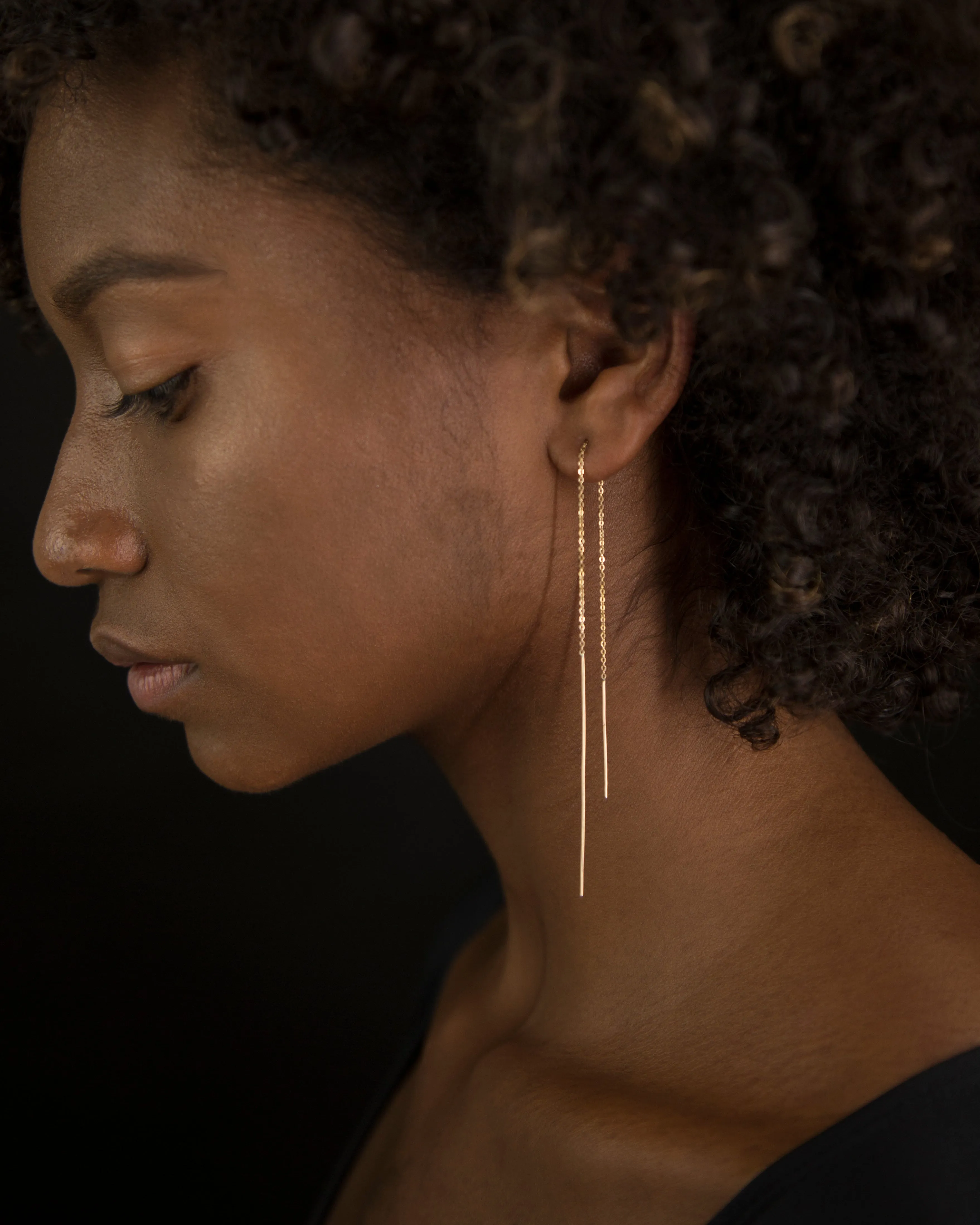 14k Extra Long Threader