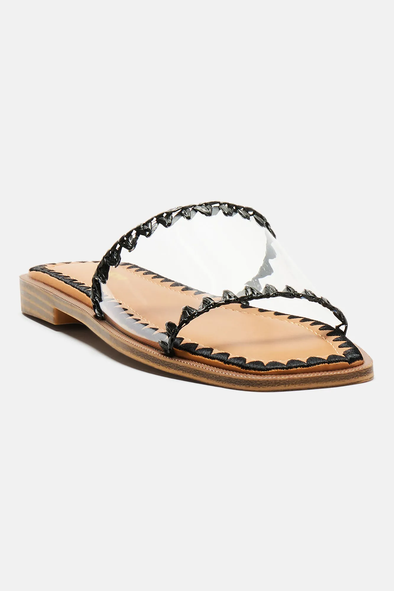 Alexia Flat Sandals - Black