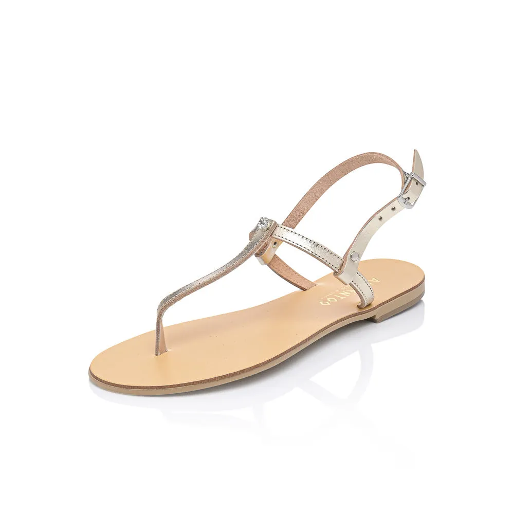 Ancientoo T-Straps Sandals Peitho