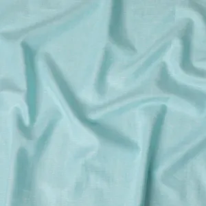 Aqua Blue Plain Premium Pure Linen Fabric - 60 Lea Quality, 140 cm Width-D19931