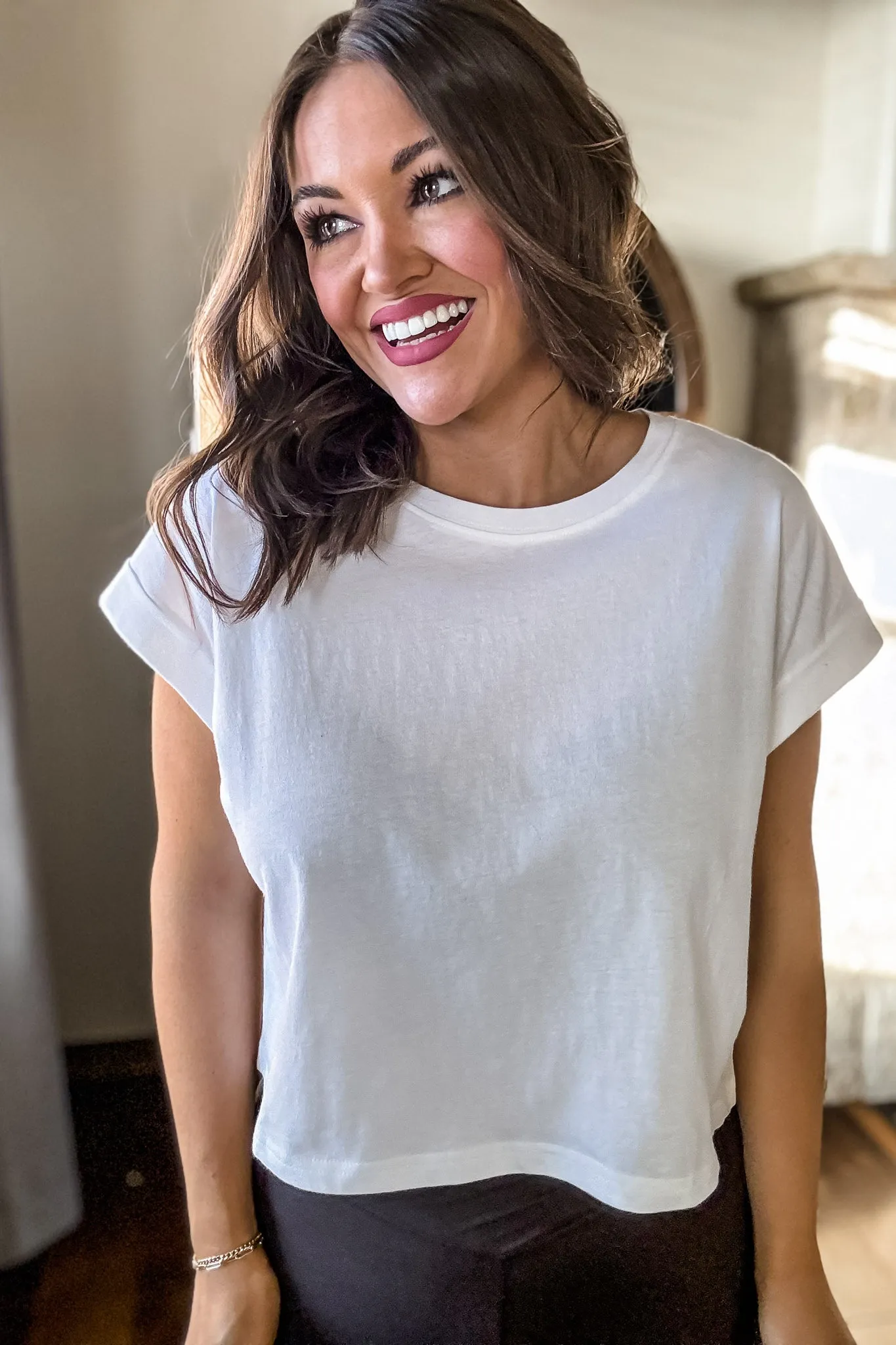 Attractive Beginnings White Crop Top