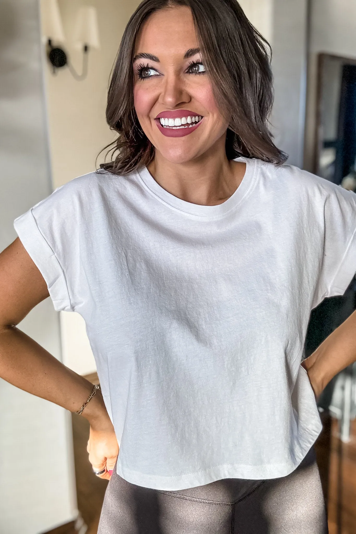 Attractive Beginnings White Crop Top