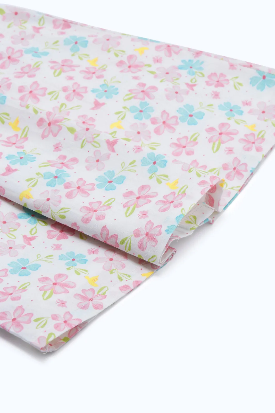Baby Girls White Floral Printed Dress