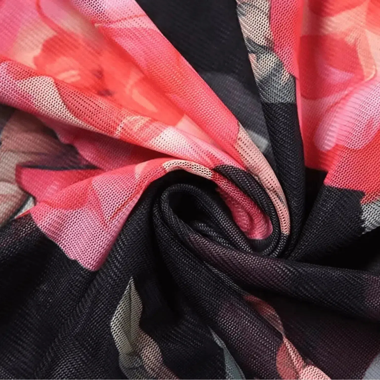 Ébène Élancée Set – Floral print – Flowing maxi skirt