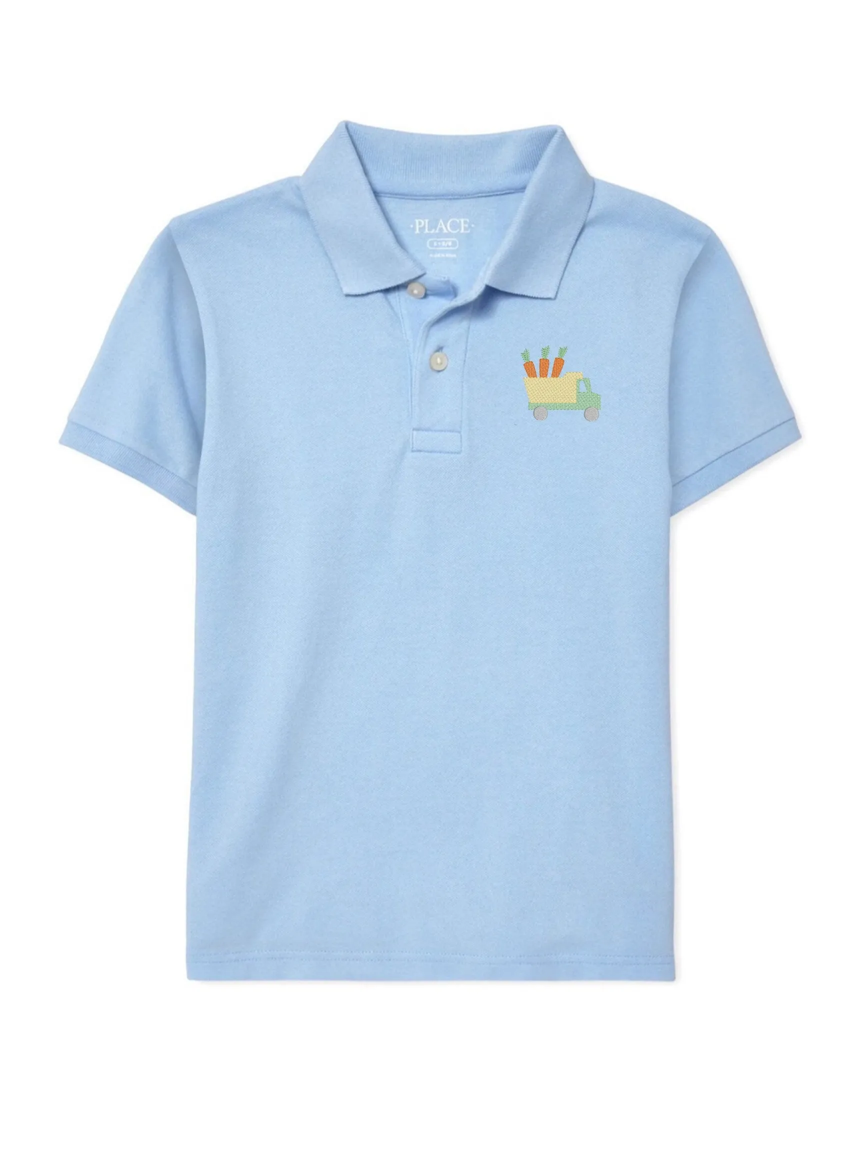 Boys Easter Dump Truck Monogram Polo Design