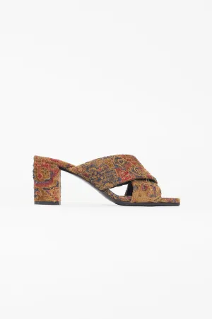 Brown & Red Marrakech Woven Sandal