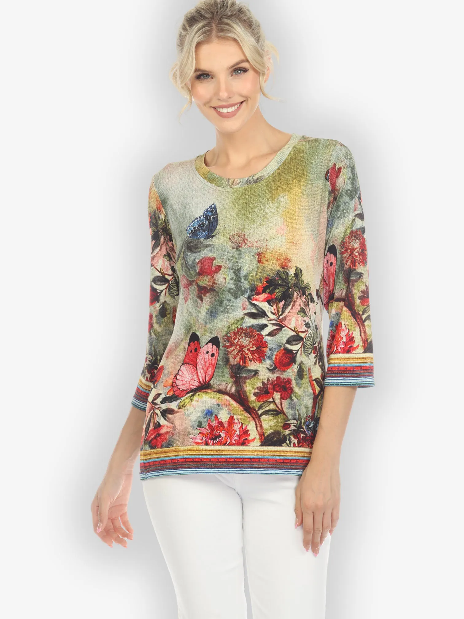 Chrysanthemum and Butterfly Exclusive Tee