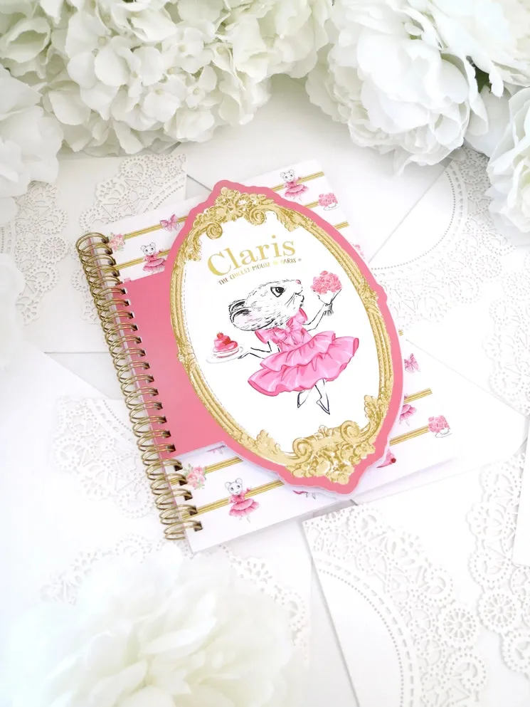 Claris the Chicest Mouse in Paris- Magnificent Mess A5 Notebook