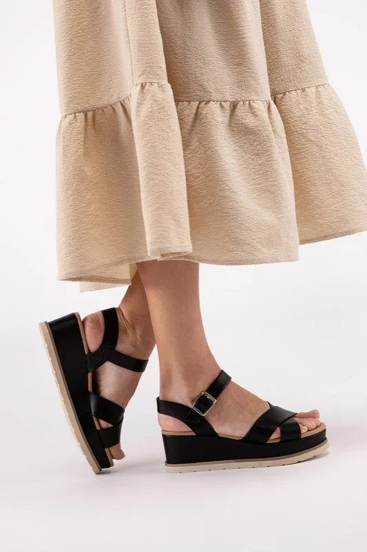 Contemporary Chic Wedge Sandals