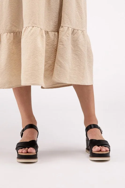 Contemporary Chic Wedge Sandals