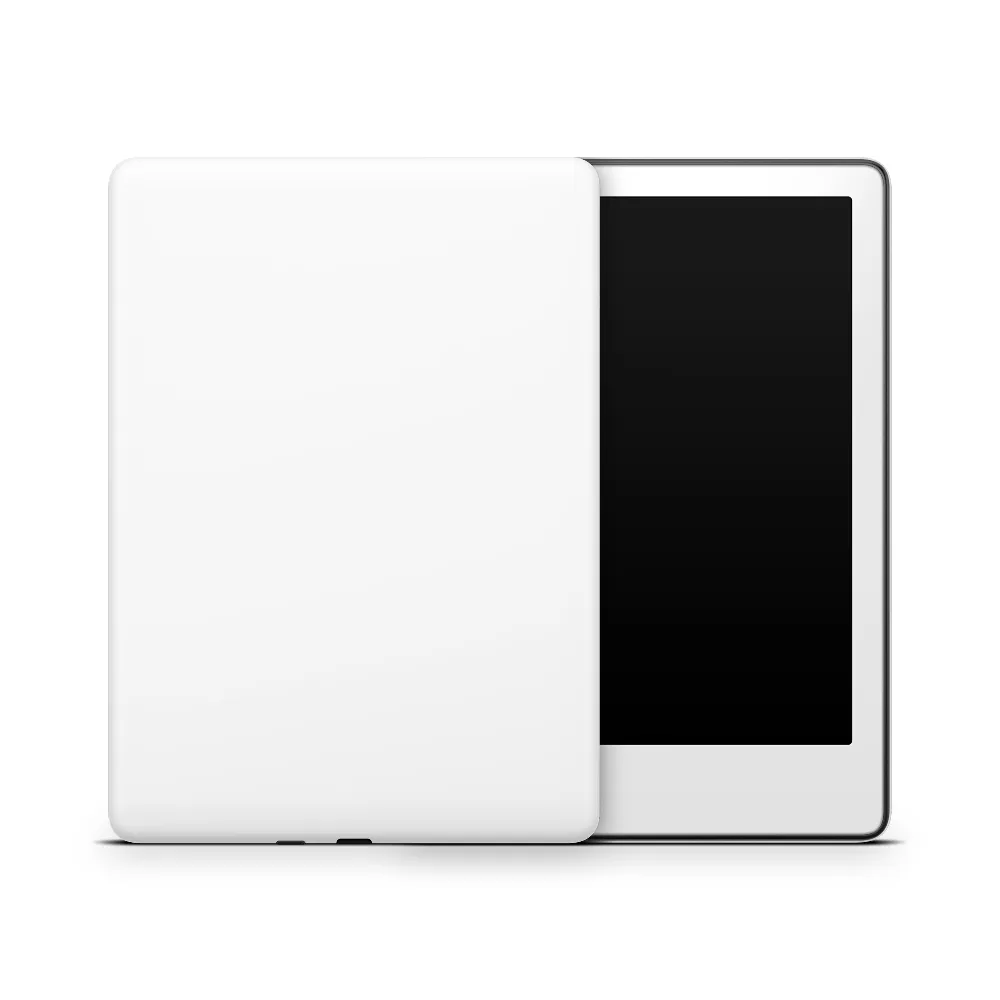 Crisp White Amazon Kindle Skins