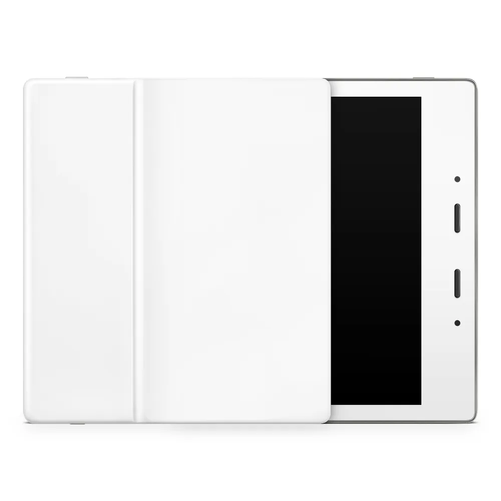 Crisp White Amazon Kindle Skins