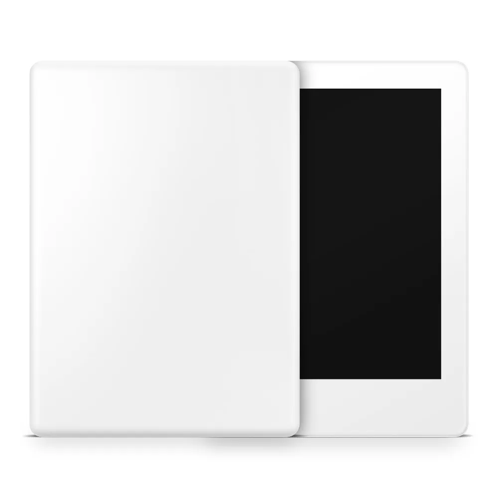 Crisp White Amazon Kindle Skins