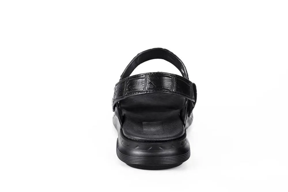 Crocodile Shoes Crocodile Leather Sandals Outdoor Beach Shoes Crocodile Leather Flip Flops Non-slip Slides