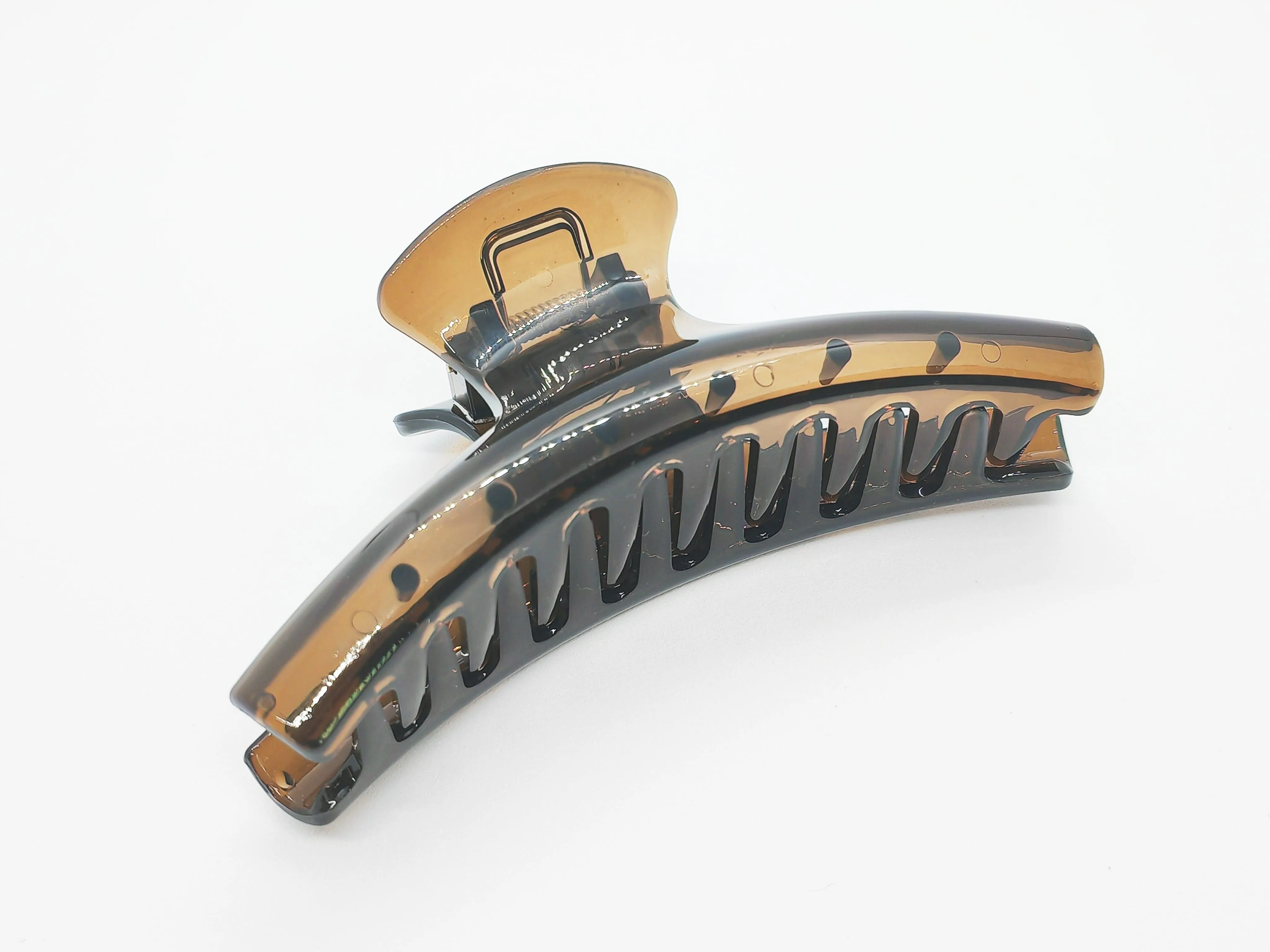 Elegant Transparent Curved Hair Claw Clip