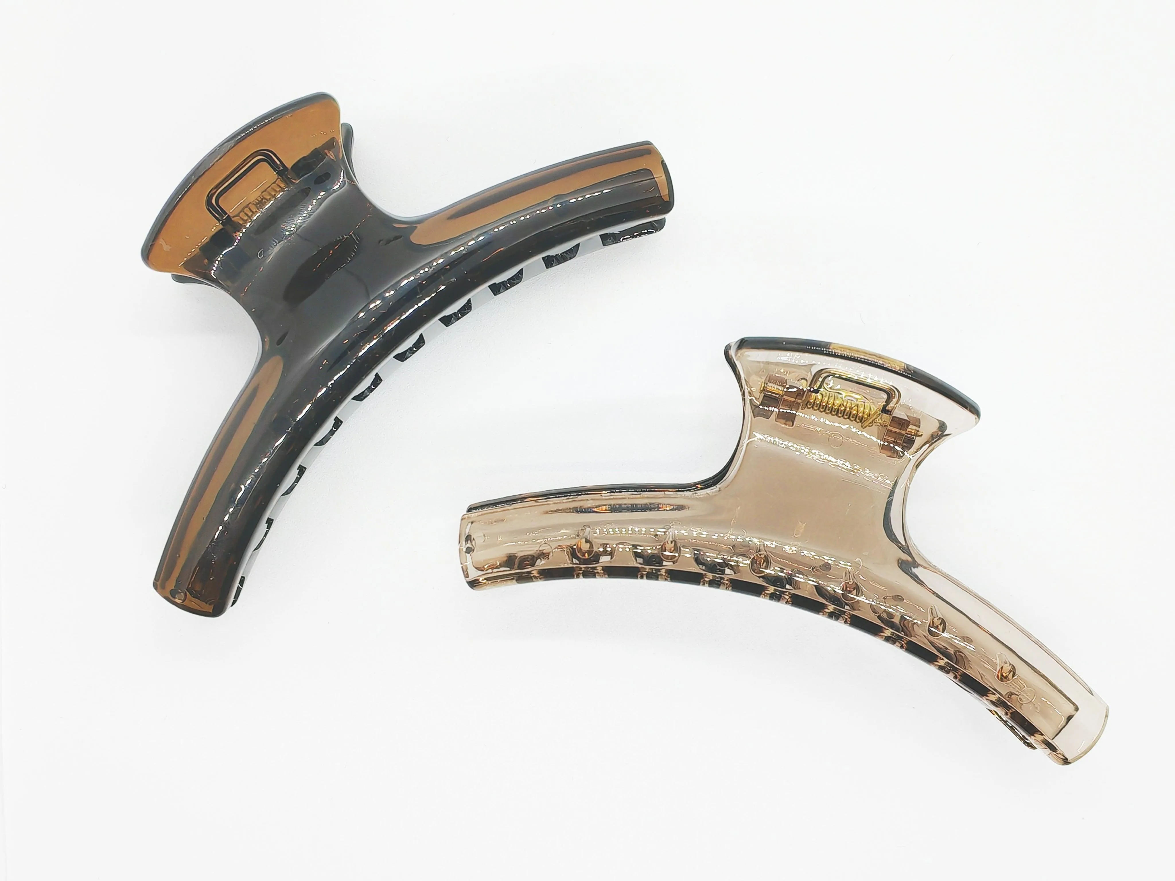 Elegant Transparent Curved Hair Claw Clip