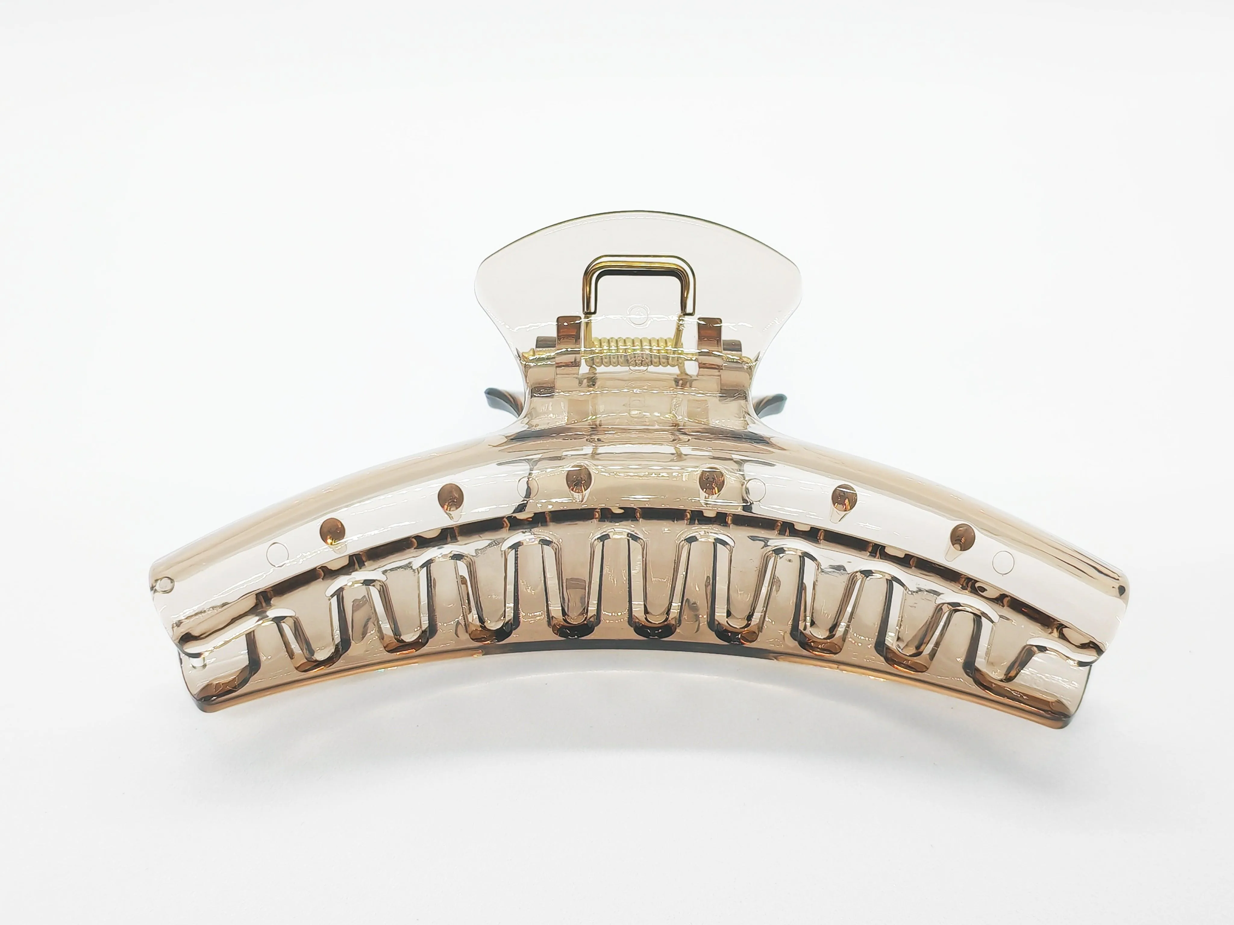 Elegant Transparent Curved Hair Claw Clip