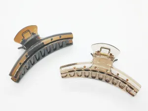 Elegant Transparent Curved Hair Claw Clip