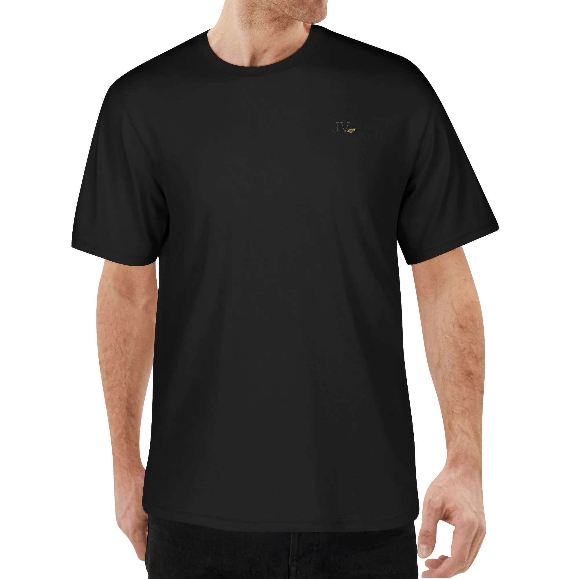 Embroidered Mens Cotton T shirt (Chest Design)