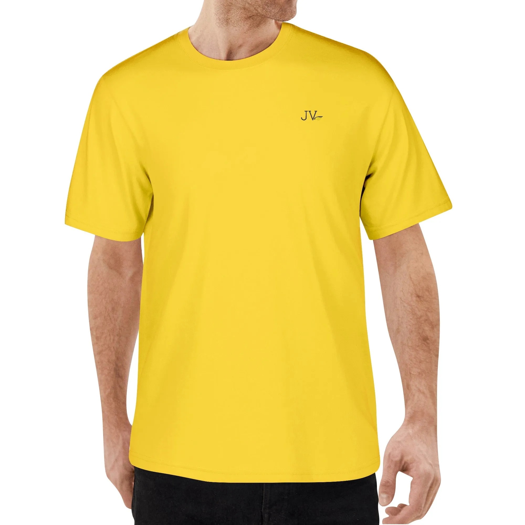 Embroidered Mens Cotton T shirt (Chest Design)