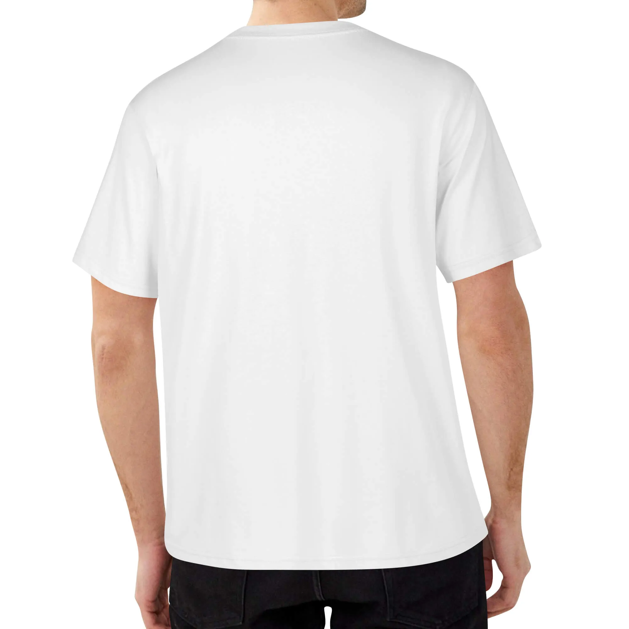 Embroidered Mens Cotton T shirt (Chest Design)