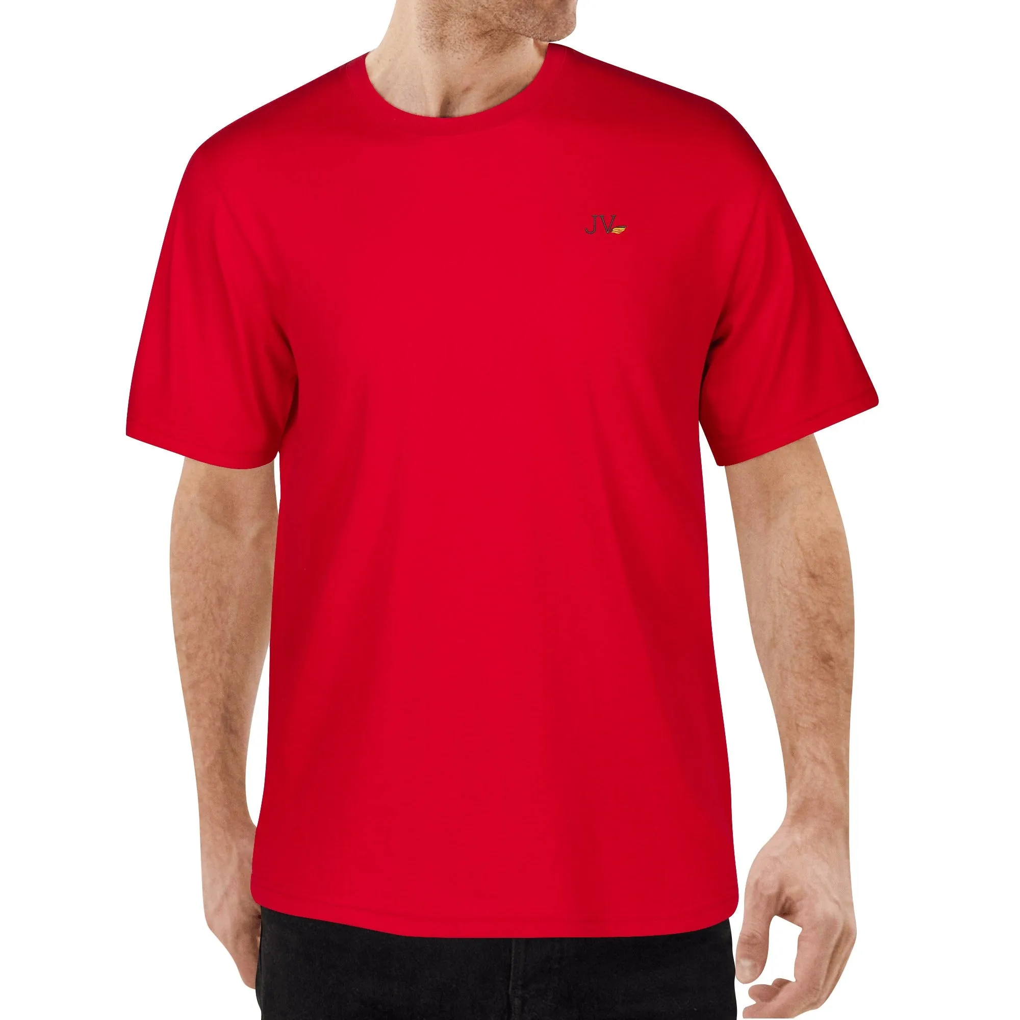 Embroidered Mens Cotton T shirt (Chest Design)
