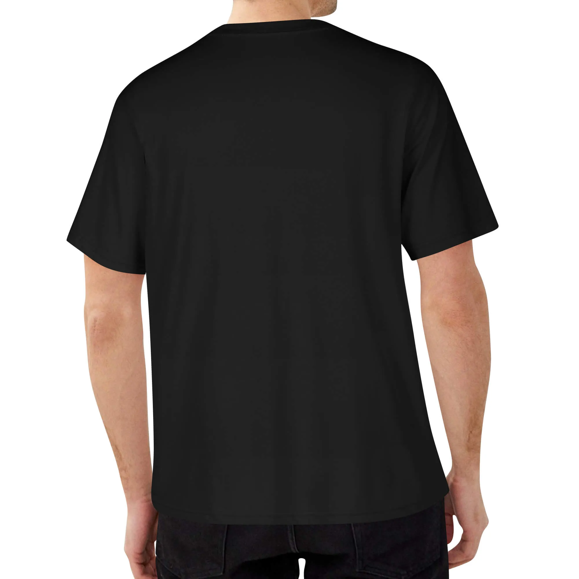 Embroidered Mens Cotton T shirt (Chest Design)