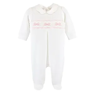 English Knot Smocked Footie