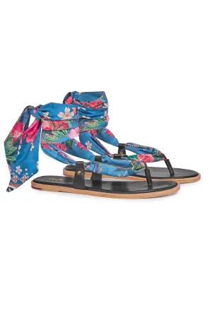 FABRIC TIE SANDAL FARAWAY FLORALS