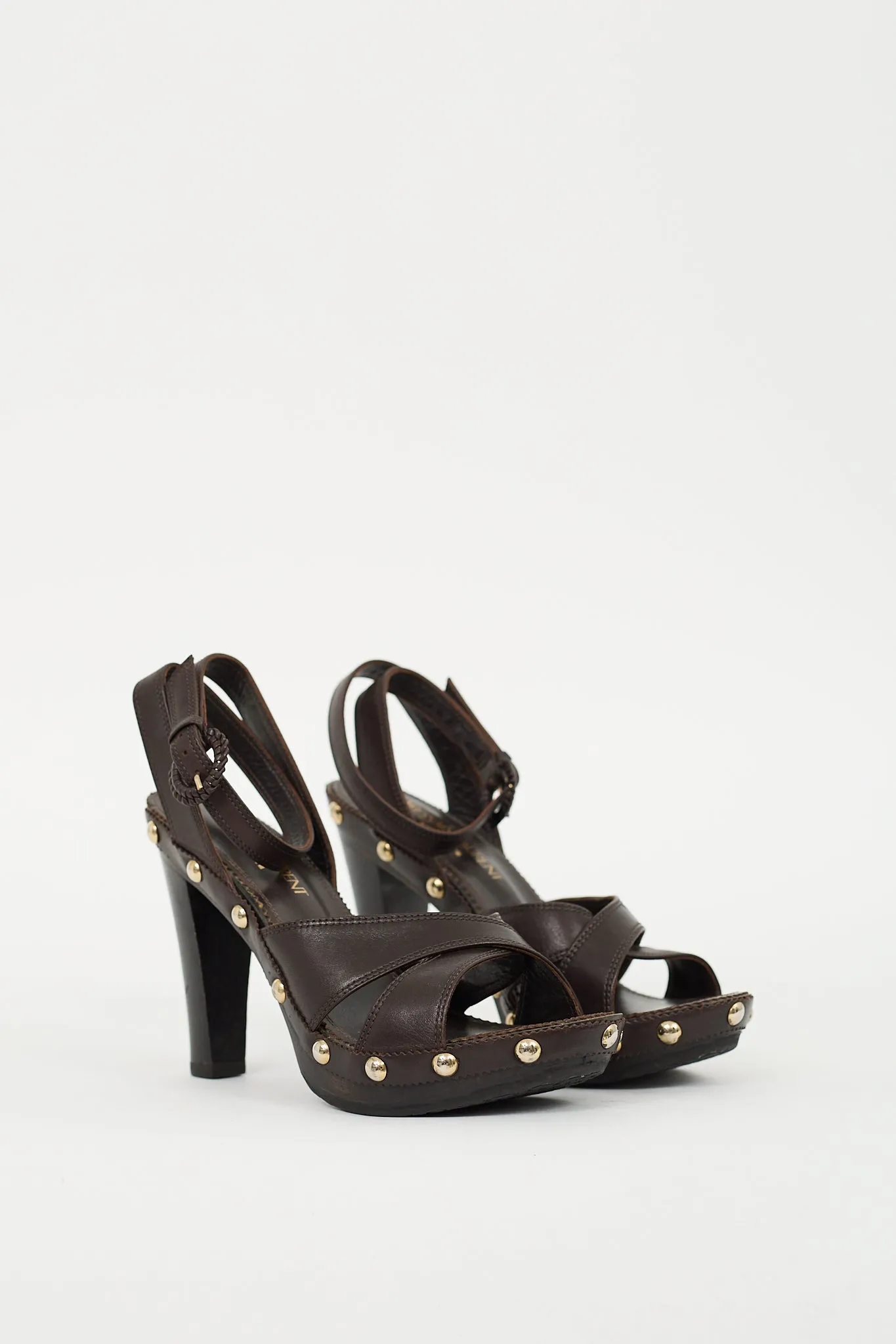 Fall 2005 Brown Leather Platform Sandal