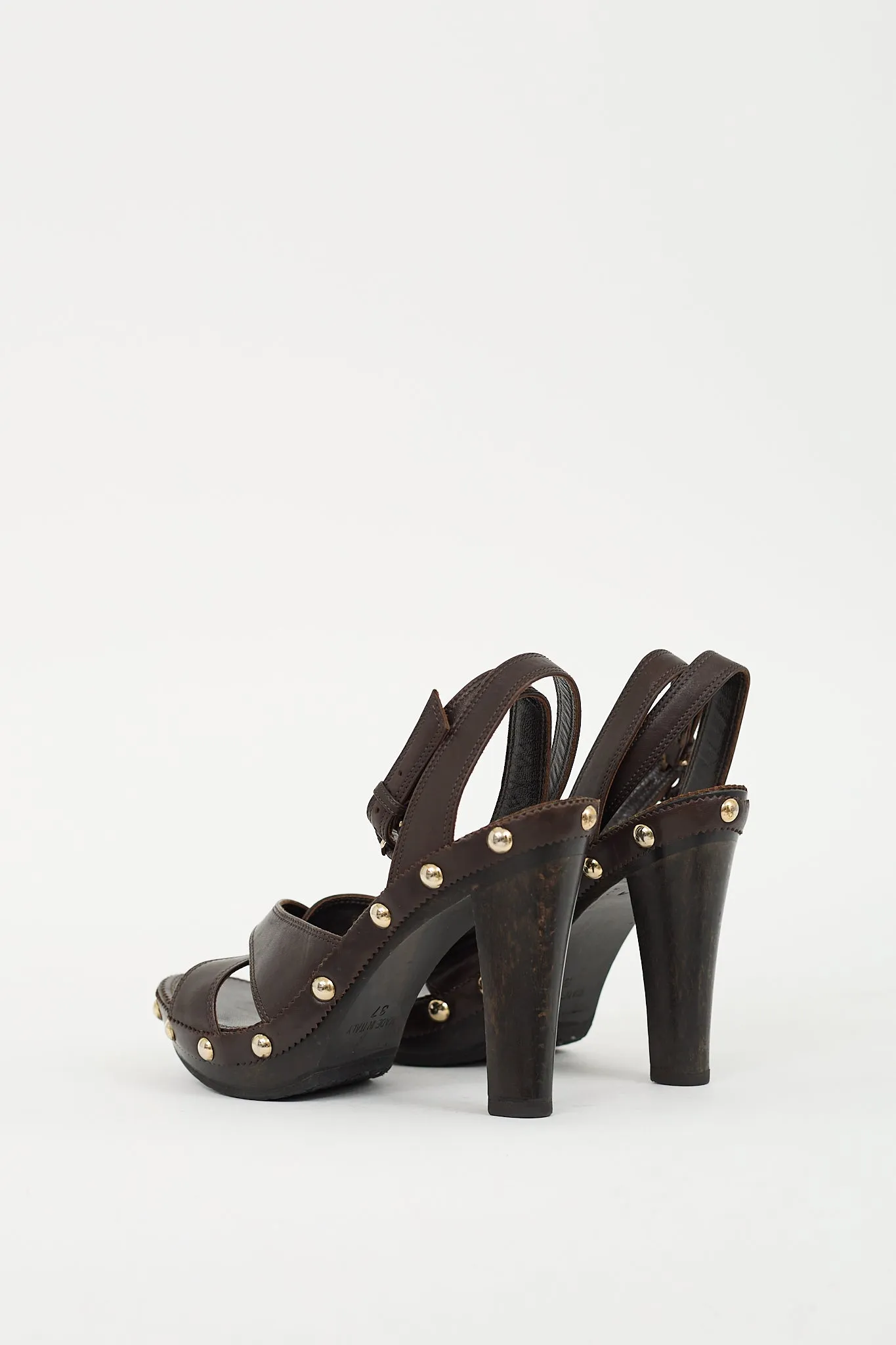 Fall 2005 Brown Leather Platform Sandal