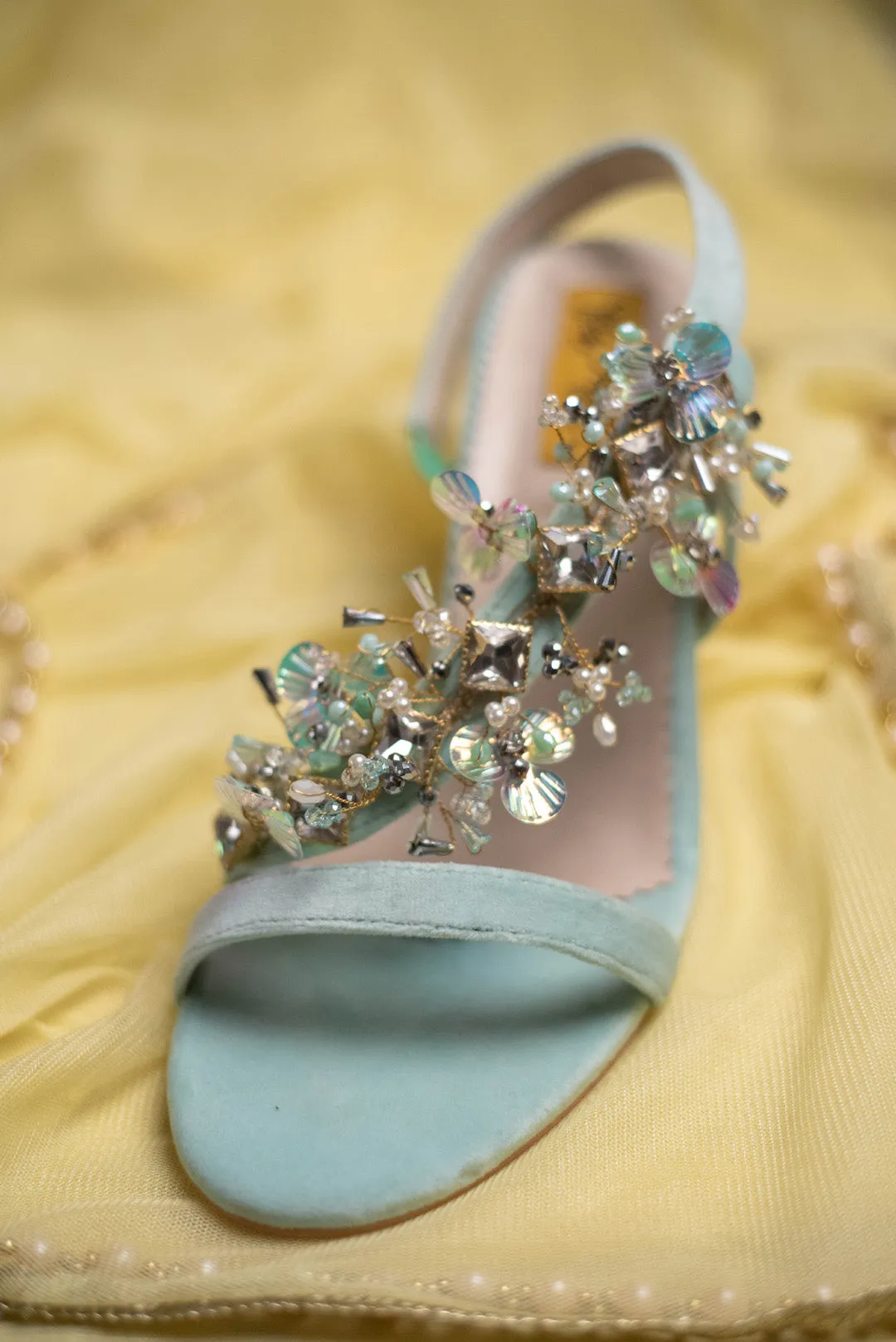 Ferozi Heel Fancy Sandal