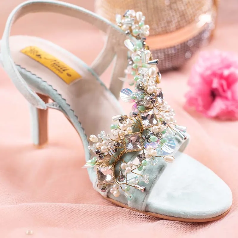 Ferozi Heel Fancy Sandal
