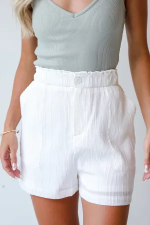 FINAL SALE - Live To Impress Off White Shorts