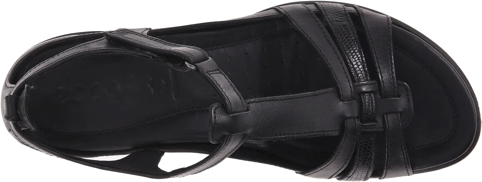 Flash T-Strap Sandal ECCO, Black/Black