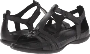 Flash T-Strap Sandal ECCO, Black/Black