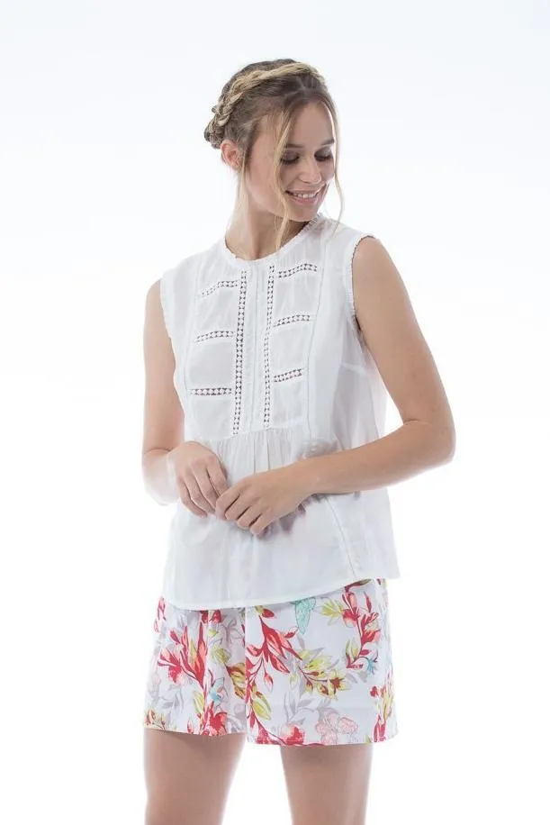FLEUR Top - White only XXS, XS and XL size left
