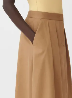 Gabardine Midi Skirt