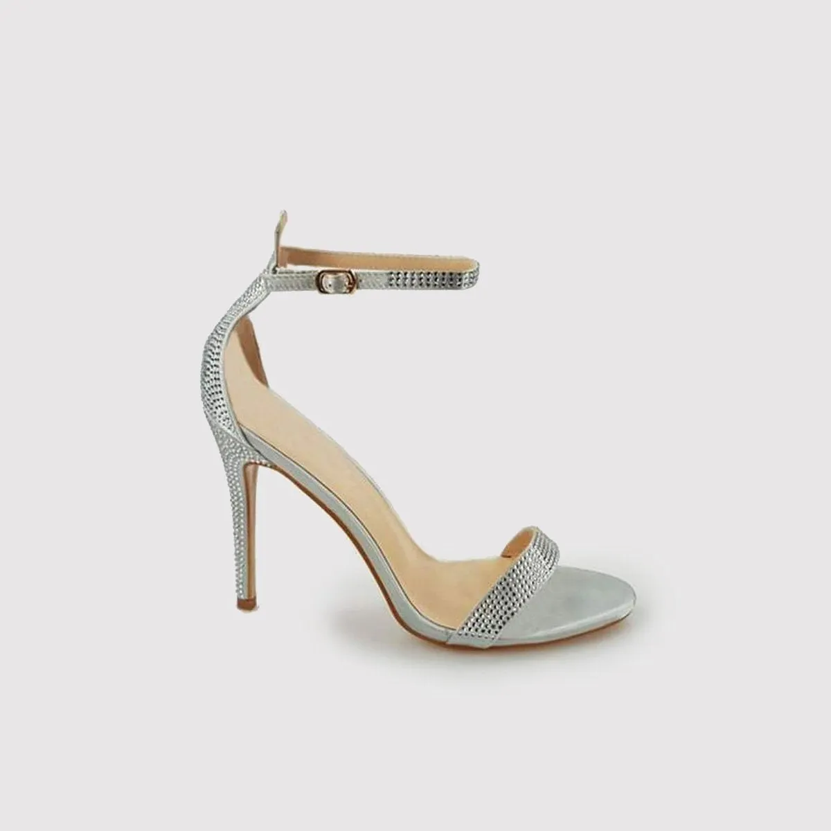 GIANI Stiletto Anklestrap Diamante Sandal