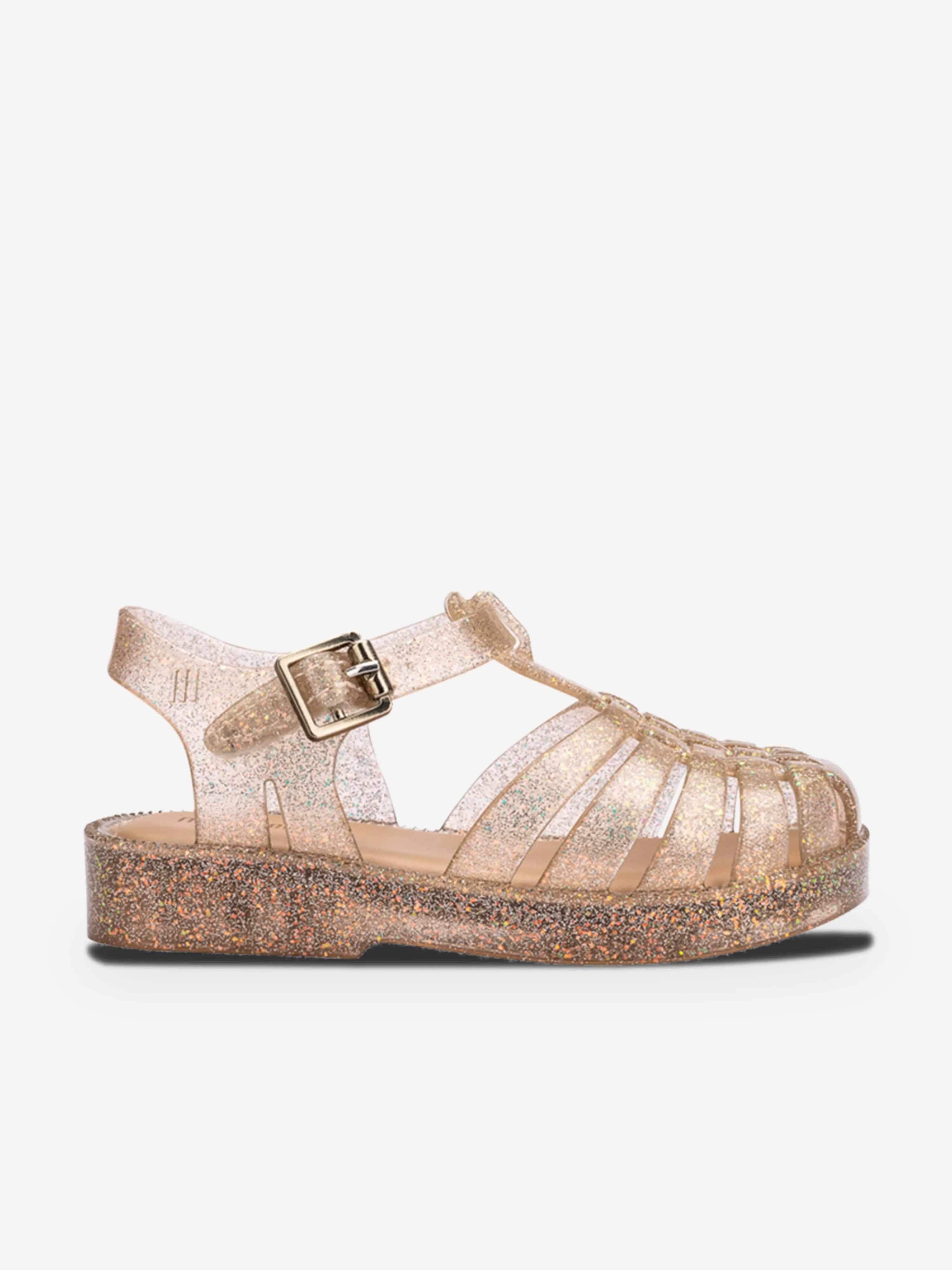 Girls Possession Shiny Sandals in Gold