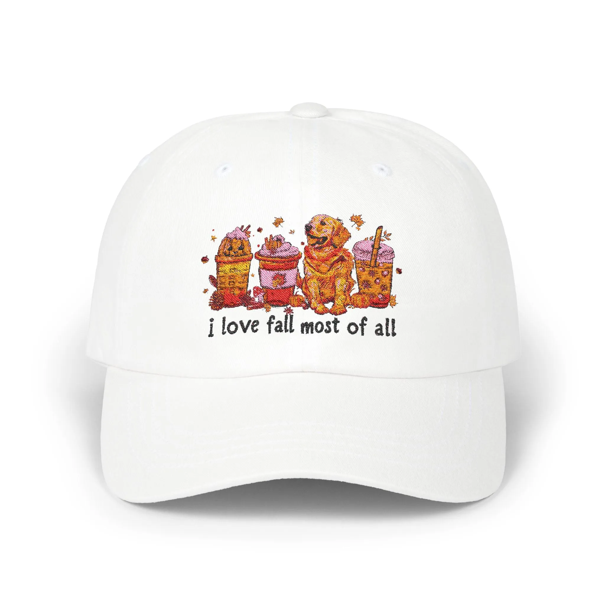 Golden Retriever Fall Embroidered Cap