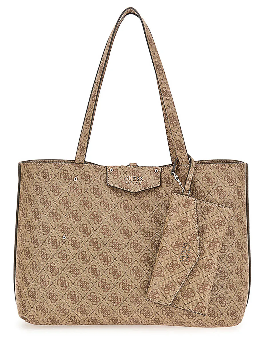 Guess Brenton Eco 2 in 1 Bag In Lattee For Women