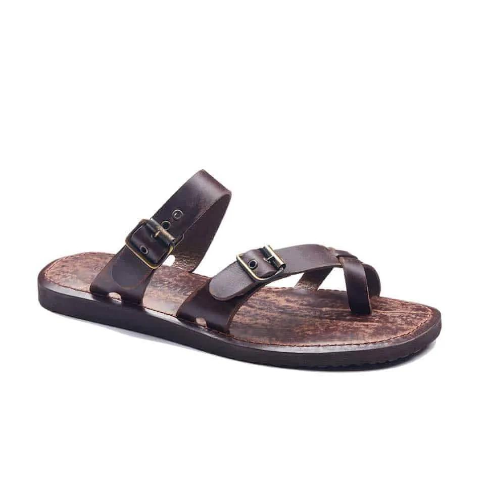 Handmade Mens Leather Toe Thongs Sandals
