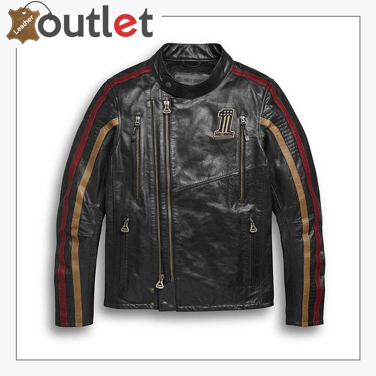 Harley-Davidson Men's Arterial Leather Riding Jacket