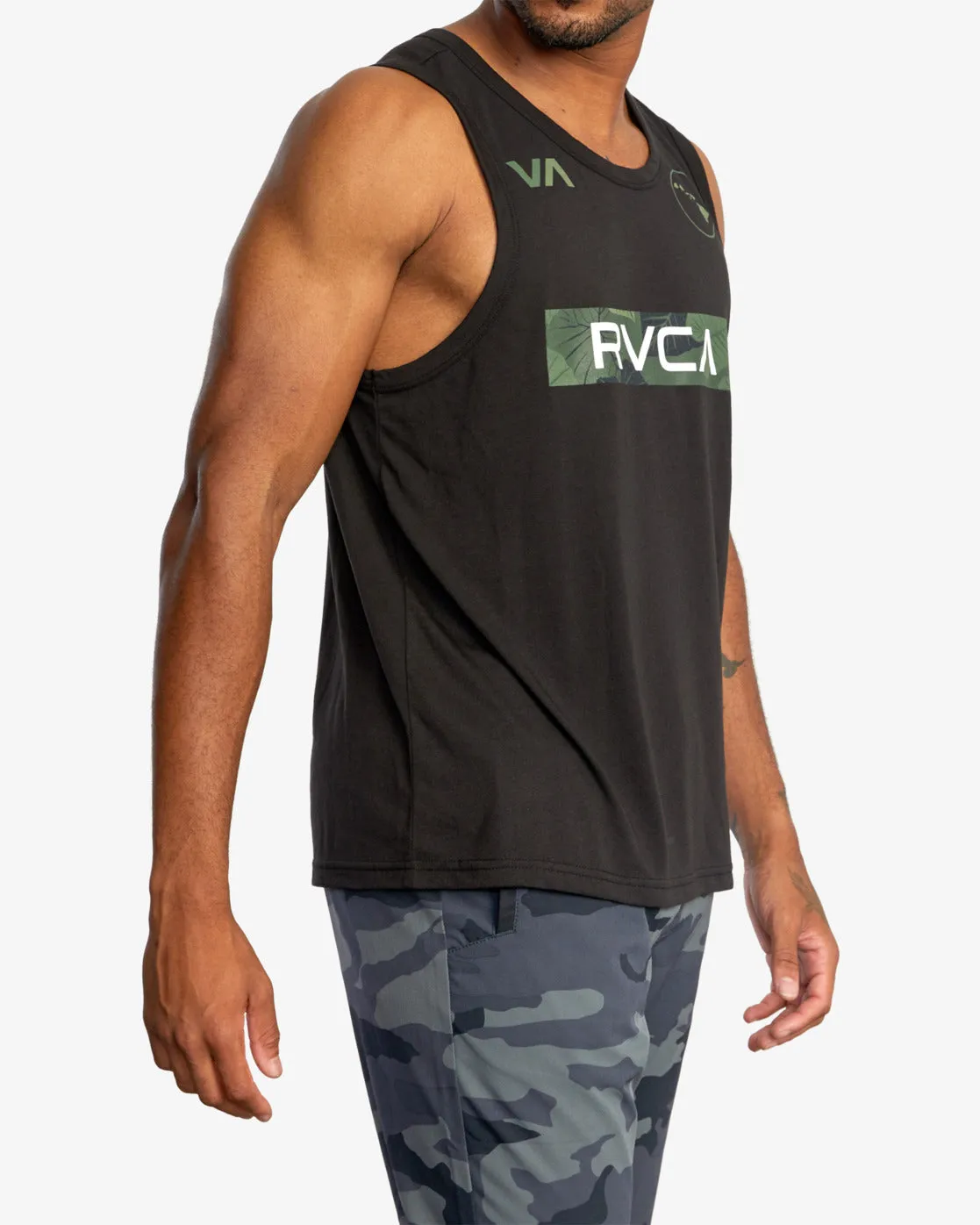 Hawaii Va Box Fill Tank Top - Black