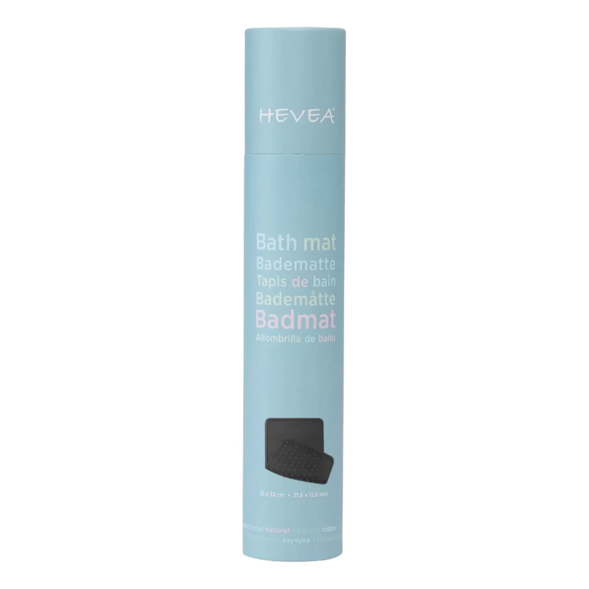 Hevea Natural Rubber Bath Mat - Charcoal