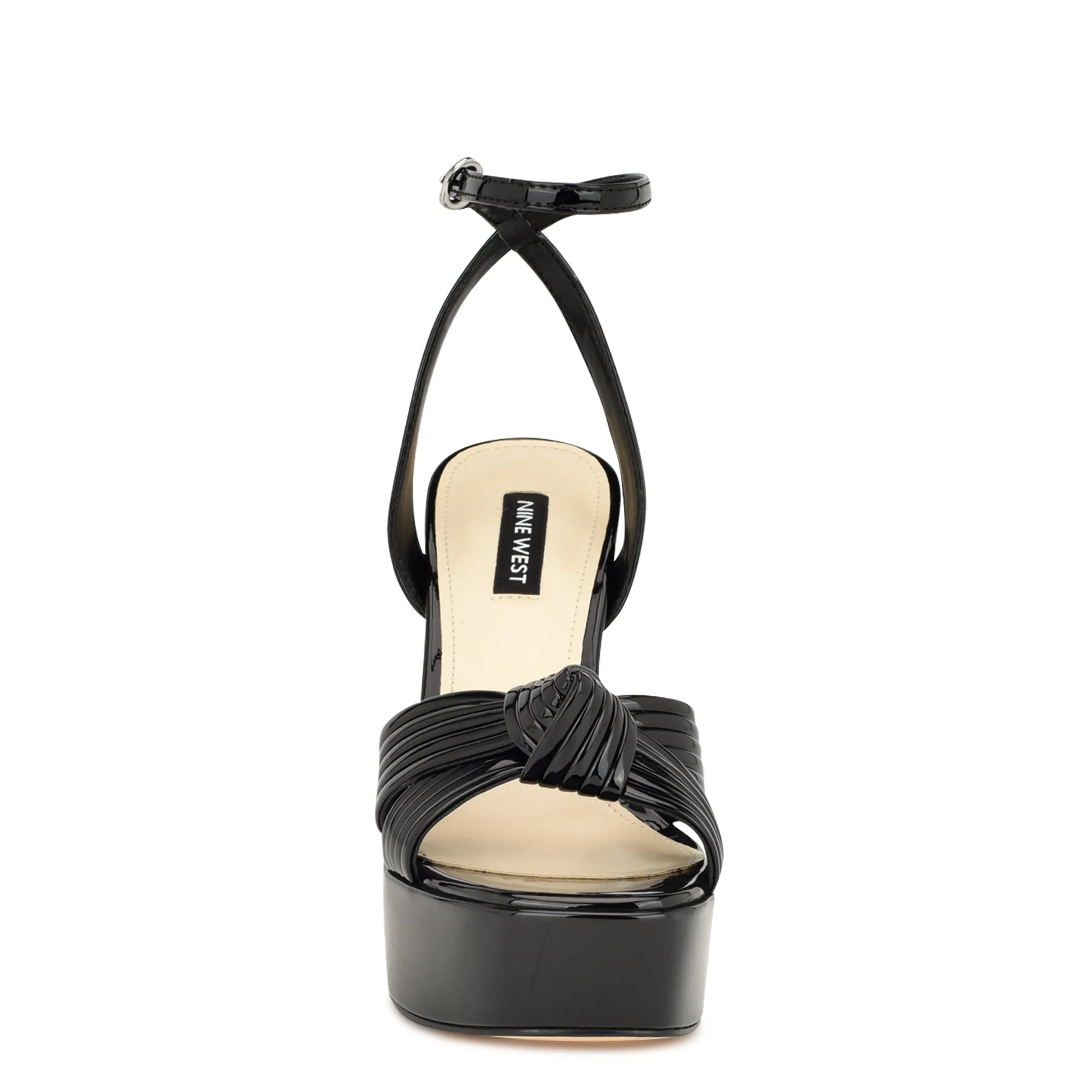 Irna Platform Ankle Strap Knotted Sandals