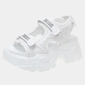 Joskaa 2024 New Chunky Heeled Sandals White