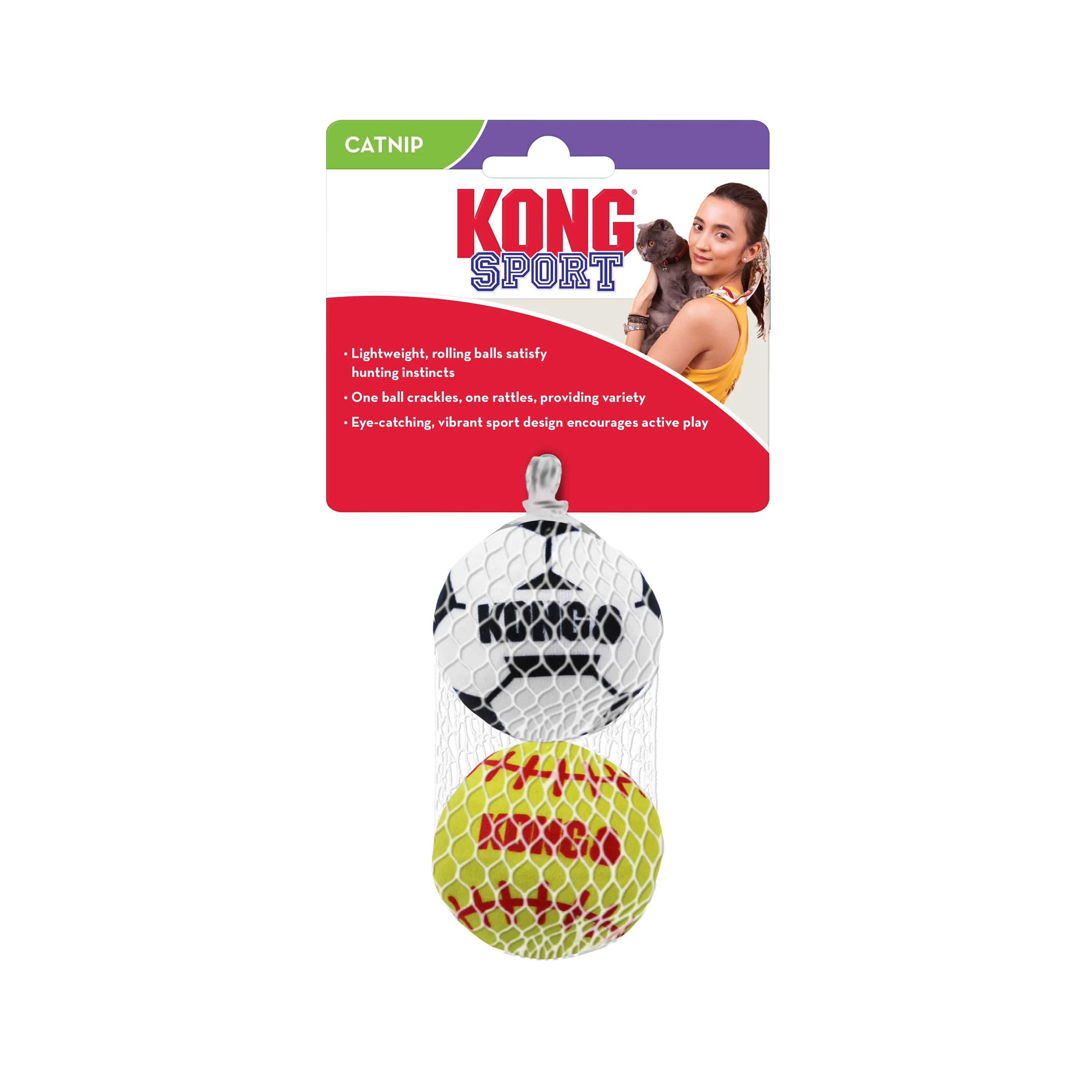 KONG Sport Balls Assorted Cat Toy