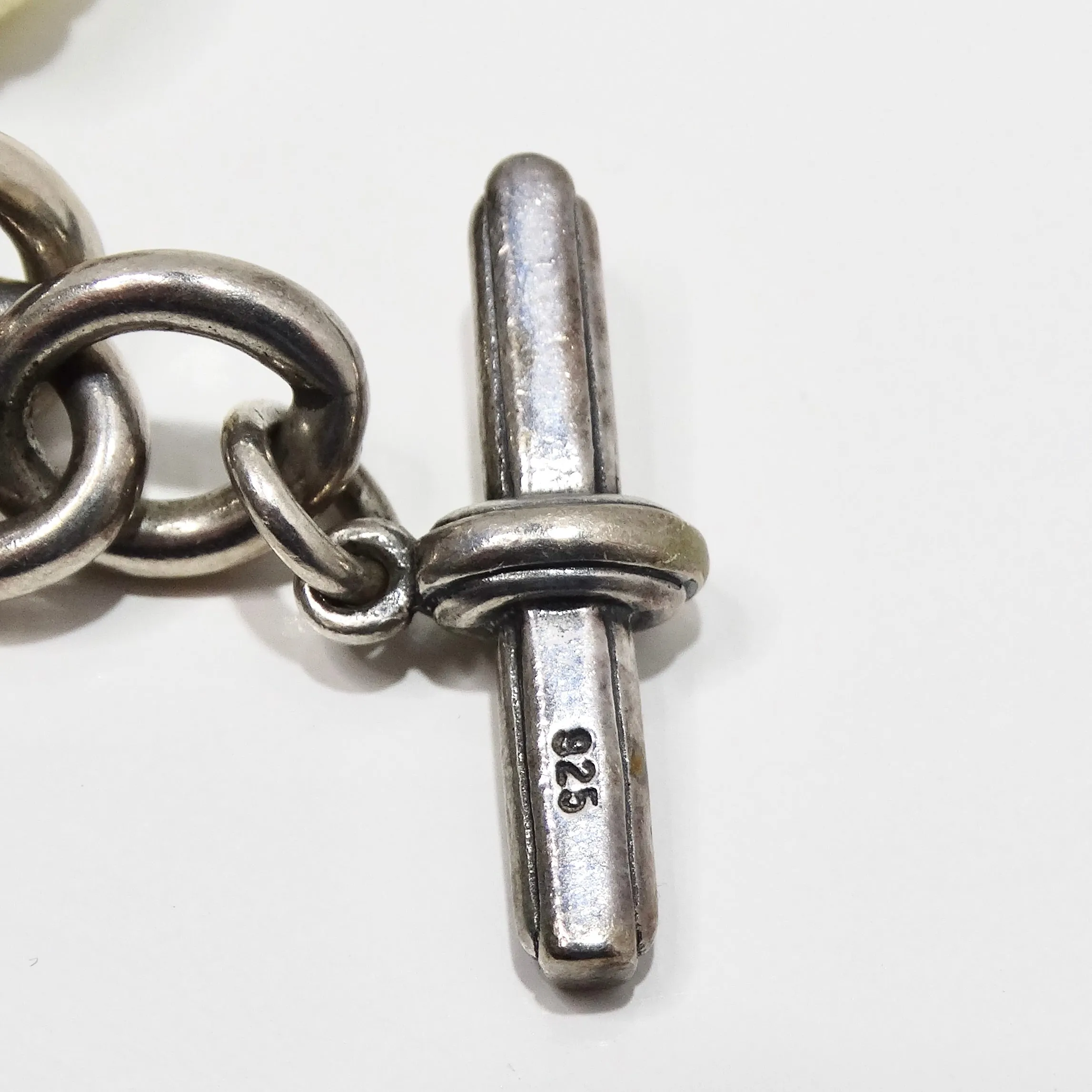 Lagos Pure Silver and 18K Gold Diamond Charm Bracelet